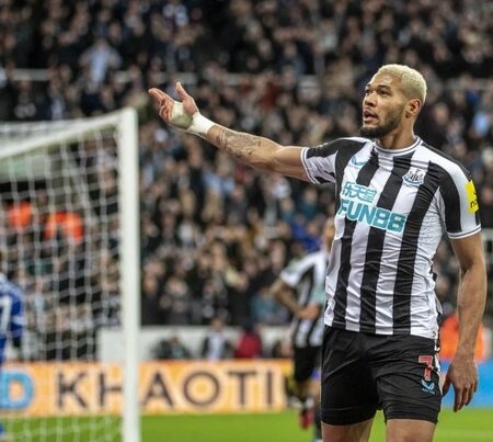 Fans Amazed by Joelinton’s Uneven Legs in Newcastle Photo