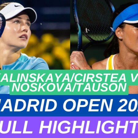 Kalinskaya and Cirstea Secure Spot in Madrid Doubles Semifinals