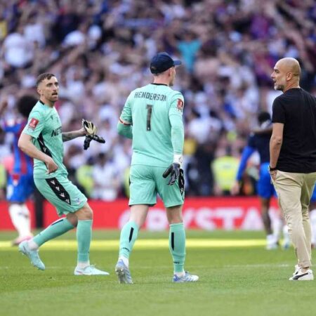 Post-Match Confrontation: Guardiola and Henderson Clash After Palace’s FA Cup Win