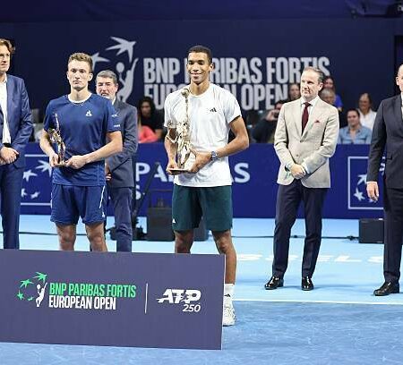 Брюссель (ATP): Феликс Оже-Альяссим вышел в четвертьфинал