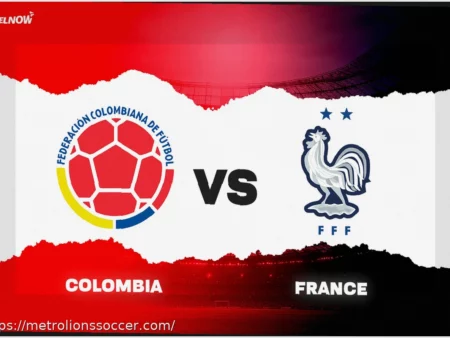 Colombia v France: Line-ups, stats and preview