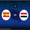 Spain v Egypt: Line-ups, stats and preview
