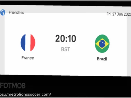Brazil v France: Line-ups, Stats & Preview for International Friendly