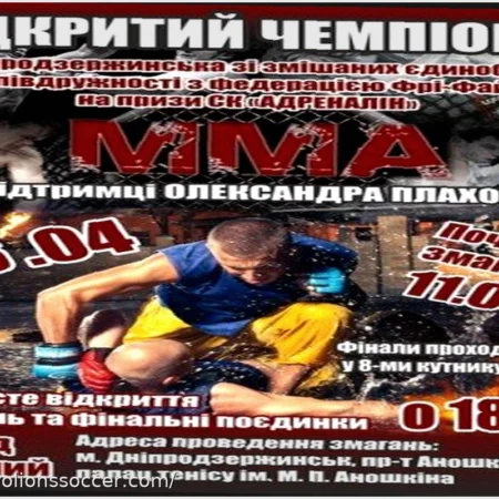 Каменское Приняло Открытый Чемпионат Днепропетровской Области по Смешанным Единоборствам ММА