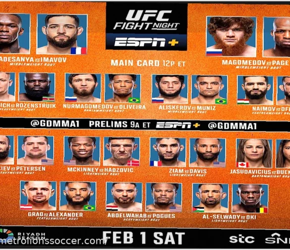 MATCH! Channel to Broadcast UFC Fight Night 270 Night Super-Tournament