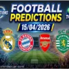 Free Soccer Predictions for April 22, 2026