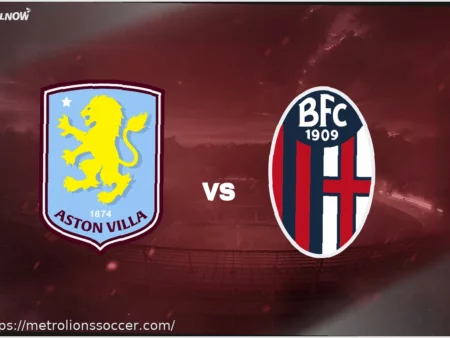 Aston Villa vs Bologna: Europa League Quarter-Final Confirmed Lineups