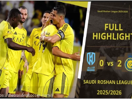 Al Okhdood 0-2 Al Nassr: Ronaldo on Target as Leaders Go Five Clear