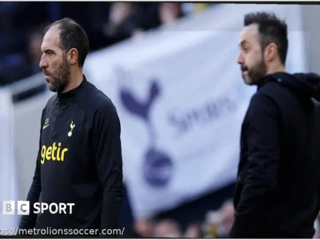 De Zerbi Hopes Tottenham’s Win Boosts Brighton’s Morale